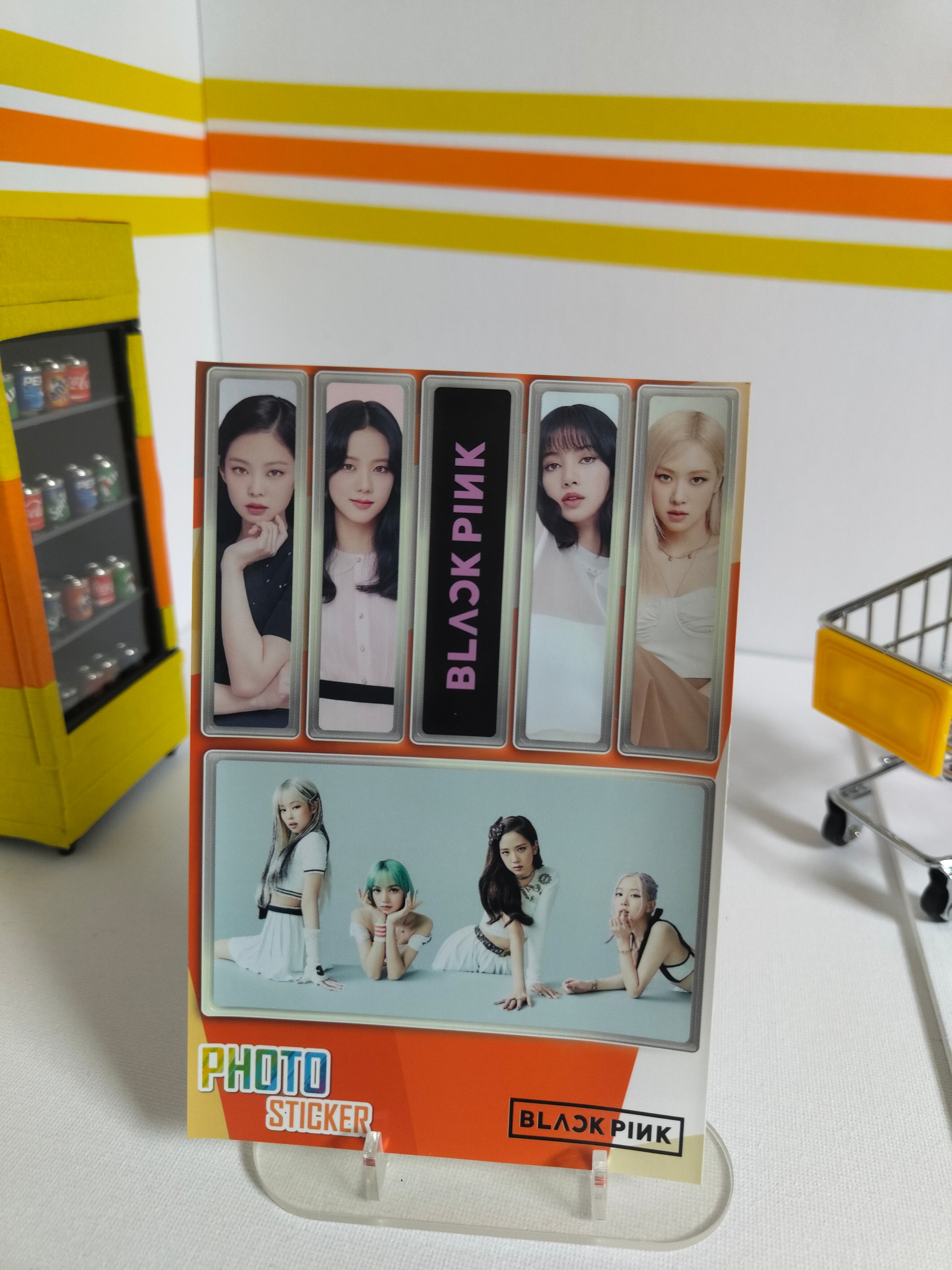 Black Pink Sticker Set