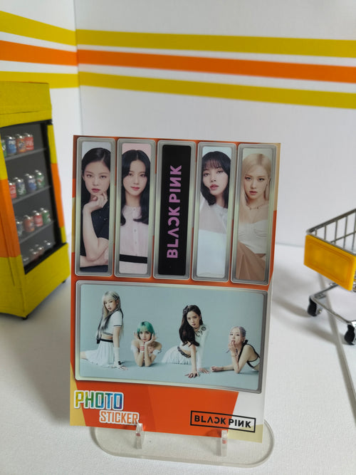 Black Pink Sticker Set
