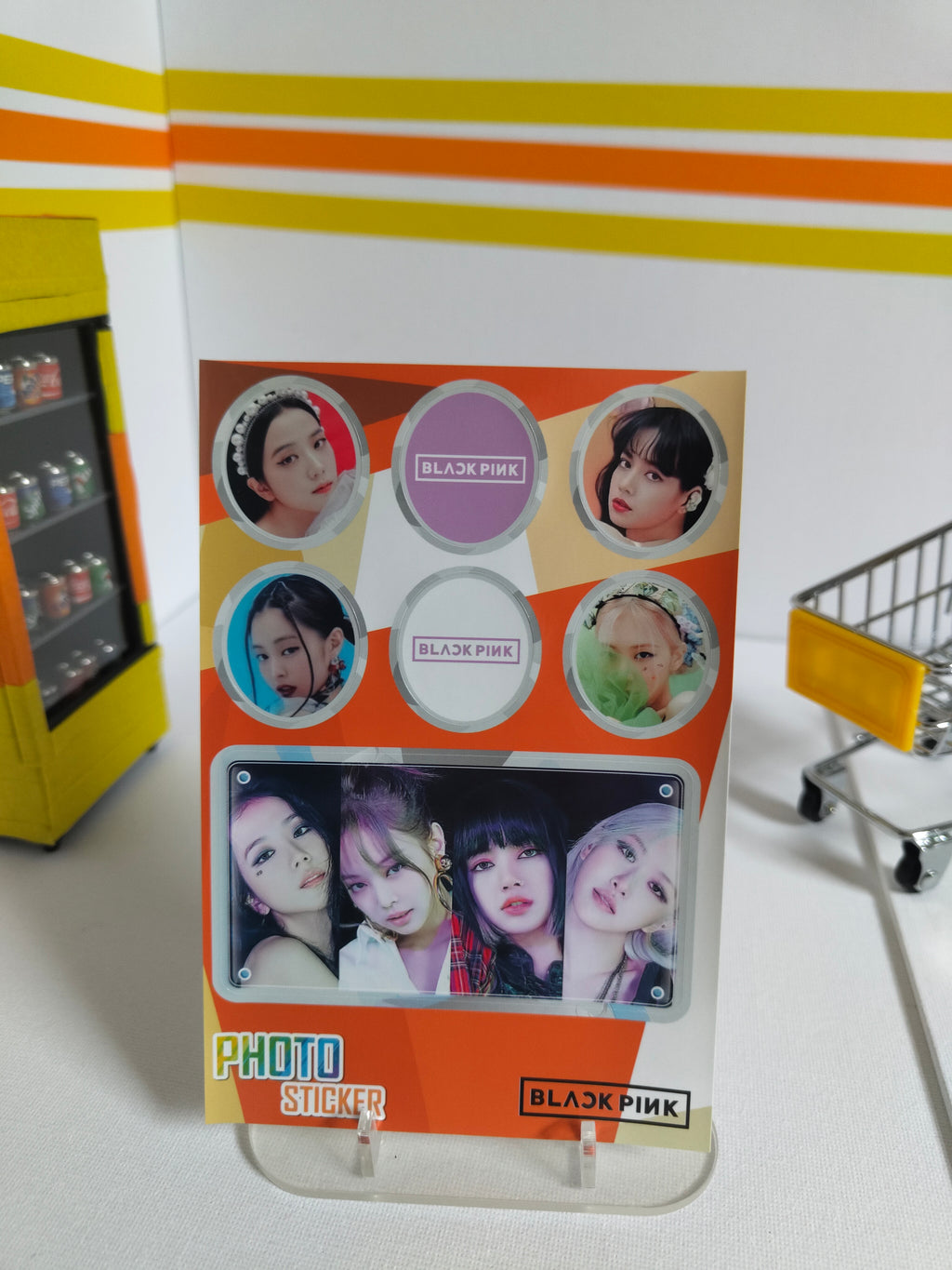 Black Pink Sticker Set